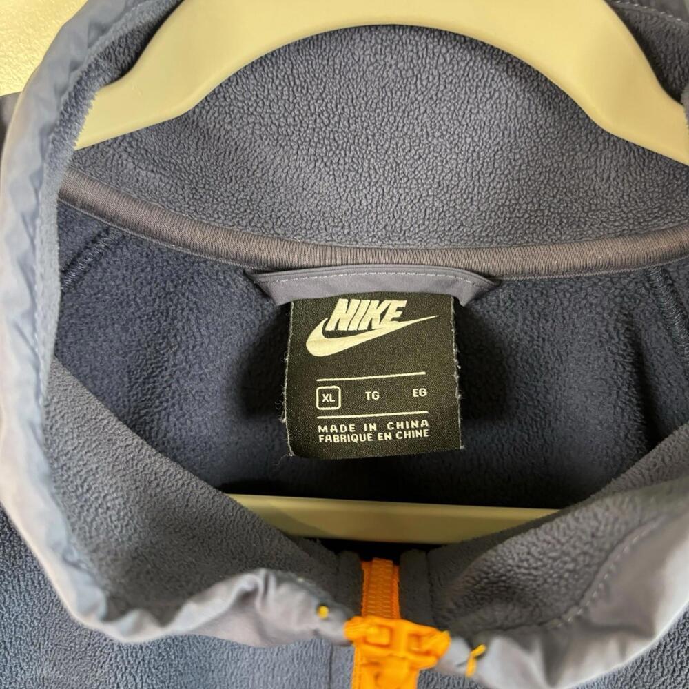 Nike NSW CE Winter Polar Fleece 1/2 Zip Men’s XL Navy Blue Thermal Nike Tech EUC - Picture 2 of 6